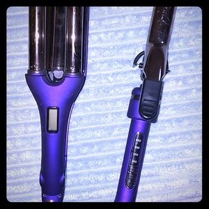 Ion hair crimper and curling iron